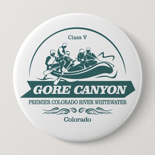 Gore Canyon (rafting 2) Ronde Button 4,0 Cm (Voorkant)