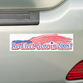 Gore pour le président Bumper Sticker 2008 (En voiture)