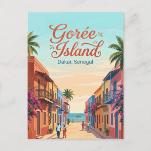 Gorée-eiland Senegal Briefkaart