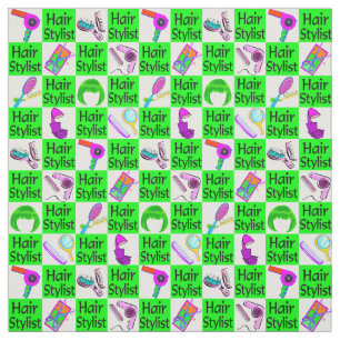 GORGEANT TISSU DE LISTE DE CHEVEUX VERTS
