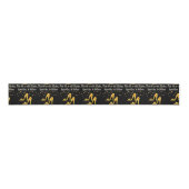 GORGEEUS GOLD 60E BIRTHDAY GROSGRAIN LINT (Voorkant)