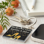 GORGEEUS GOLD 60E BIRTHDAY SLEUTELHANGER (Voorkant Rechts)