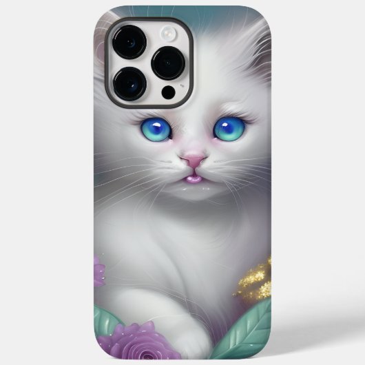 GORGEOEUW FLUFFY WHITE LITTLE KITTEN Case-Mate iPhone CASE (Achterkant)