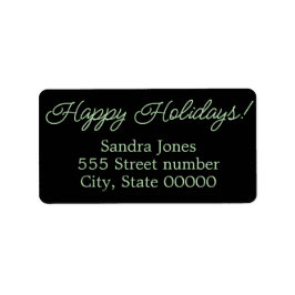 Gorgeous address labels happy holidays