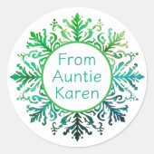 Gorgeous Christmas stickers personalized (Voorkant)