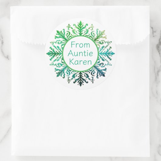 Gorgeous Christmas stickers personalized (Tas)