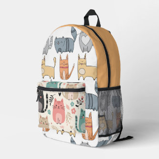 Gorgeous colorful backpack, one of a kind printed  bedrukte rugzak