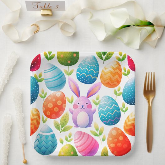 Gorgeous Easter paper plates Papieren Bordje (Huwelijk)
