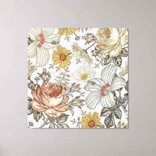 Gorgeous flowers canvas afdruk (Voorkant)