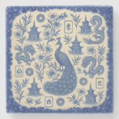 Gorgeous Mahjong Toile Stenen Onderzetter (Voorkant)