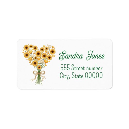 Gorgeous one of a-kind address labels (Voorkant)