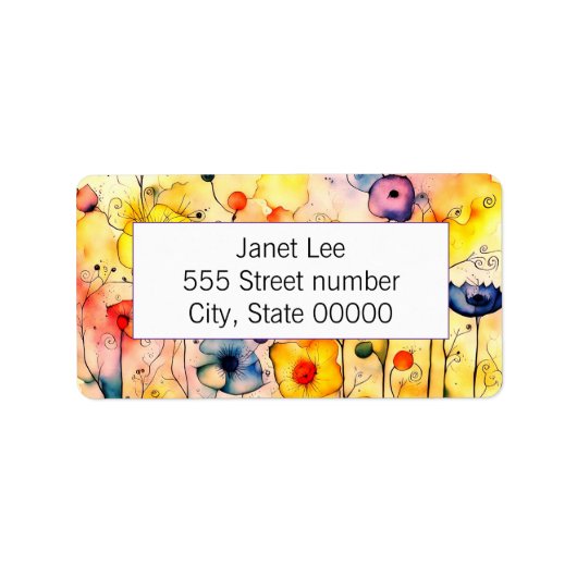 Gorgeous one of a-kind address labels (Voorkant)