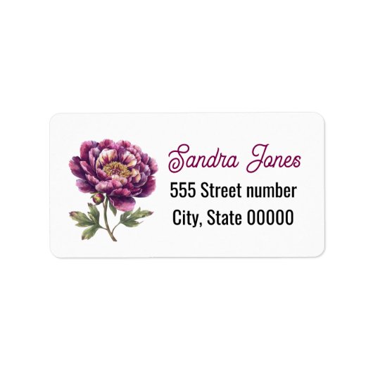 Gorgeous one of a-kind address labels (Voorkant)