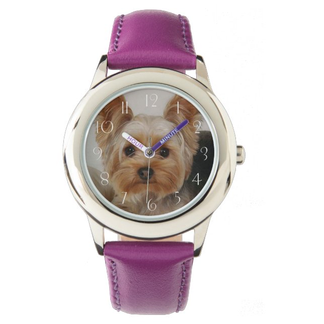 Gorgeous Yorkshire Terrier Horloge (Voorkant)