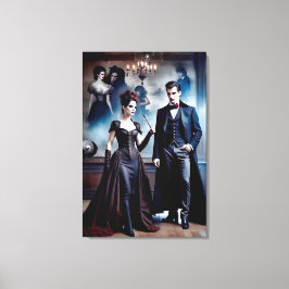 Gorgeus Victorian Vampires Canvas Afdruk