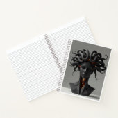 Gorgon Geometric Graphite Notebook Notitieboek (Binnen)