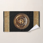 Gorgon grec de renouveau / Medusa et Meander Key (Serviette à main)