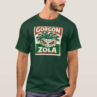 Gorgon Zola Retro Kaas Monster Pun T-shirt
