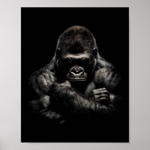 Gorilla Aap Gym Kleding Bodybuilding Workout Motiv Poster