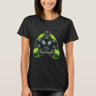 Gorilla Aap Gym Kleding Bodybuilding Workout Motiv T-shirt