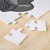 Gorilla als ambachtsman met moersleutel legpuzzel (Zijkant)