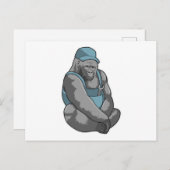 Gorilla als Ambachtsman met Sleutel Briefkaart (Voorkant / Achterkant)