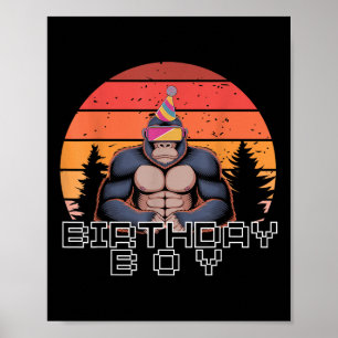 Gorilla Anniversaire Décorations Singe Balise Vr G