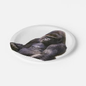 Gorilla Ape Monkey Papieren Bordje (Gekanteld)