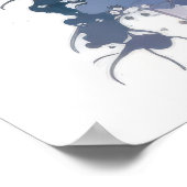 Gorilla Ape Portret Dier Schilderen Wildlife Grati Poster (Hoek)