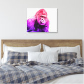Gorilla Art Canvas Afdruk (Insitu (Slaapkamer))