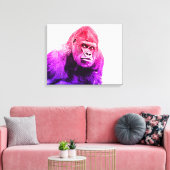 Gorilla Art Canvas Afdruk (Insitu (Woonkamer))