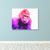 Gorilla Art Canvas Afdruk (Insitu (Houten vloer))