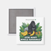 Gorilla Bananen Wiskunde Magneet (Voorkant / Achterkant)