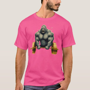 Gorilla Beast Gym Workout Hefgewicht Bodybuil T-shirt
