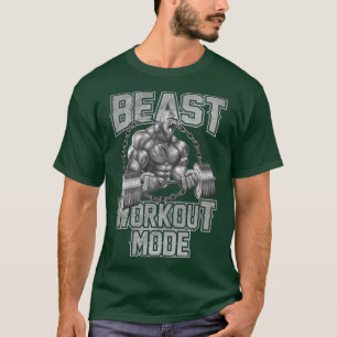 Gorilla Beast Workout Mode Motivation Bodybuilding T-shirt