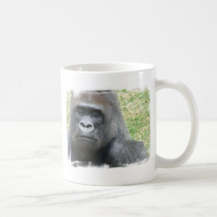 Gorilla Bekijk de Mok van koffie