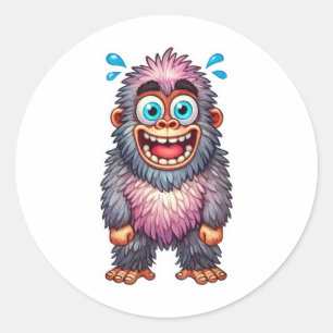 Gorilla Beloning Ronde Sticker