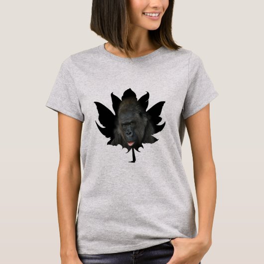 Gorilla Biddy Leaf T-shirt (Voorkant)