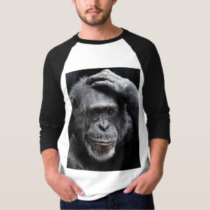 GORILLA Big Face, denkbeeldige Ape T-shirts
