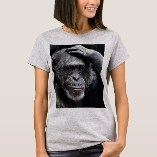 GORILLA Big Face, T-shirts Ape contemplatifs (Devant)