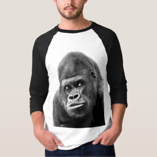 Gorilla Black White T-shirt