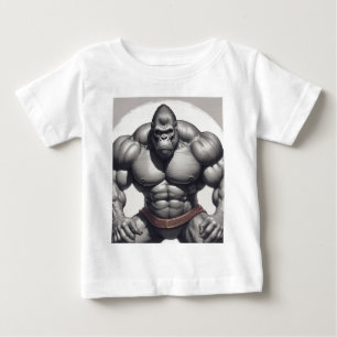 Gorilla Bodybuilder Pop Art Cartoon Tekenen