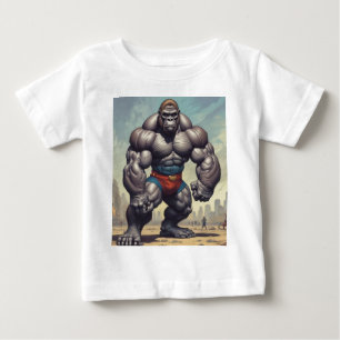 Gorilla Bodybuilder Pop Art Cartoon Tekenen