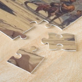 Gorilla Bodybuilder Pop Art Cartoon Tekenen Legpuzzel (Zijkant)