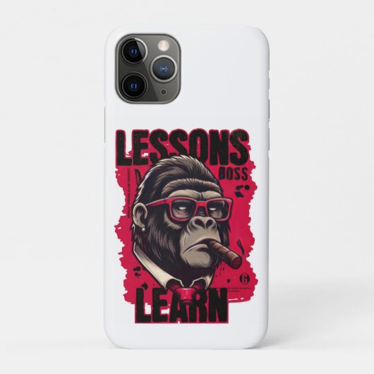 Gorilla Boss Lessons Learn iPhone Case  (Achterkant)
