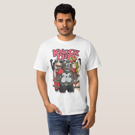Gorilla Boxer Knockout Champ T-shirt (Voorkant volledig)