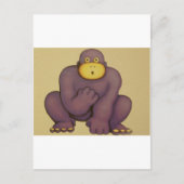 gorilla briefkaart (Voorkant)