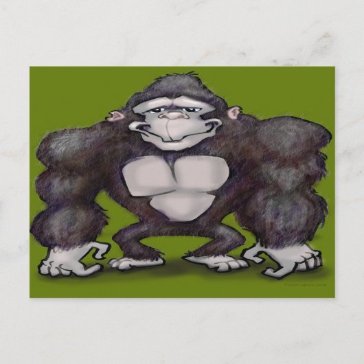 Gorilla Briefkaart (Voorkant)