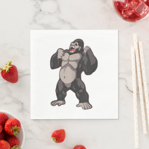 Gorilla Brullende Aap Aap Servet