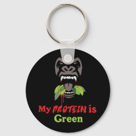 Gorilla Button Key Ring Sleutelhanger